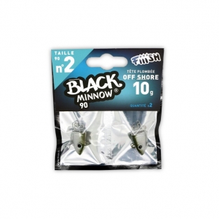 Fiiish Black Minnow 90 - Jig Heads 10gr Kaki